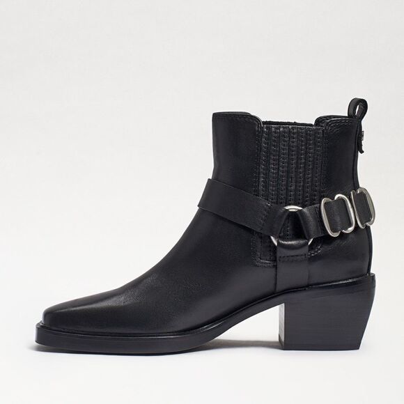 Sam Edelman Women's‎ Bellamie Square Toe Block Heels Moto Bootie Size 6 - Picture 1 of 11